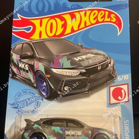 (Lote44) Carrinho Hot Wheels 2018 HONDA CIVIC TYPE R